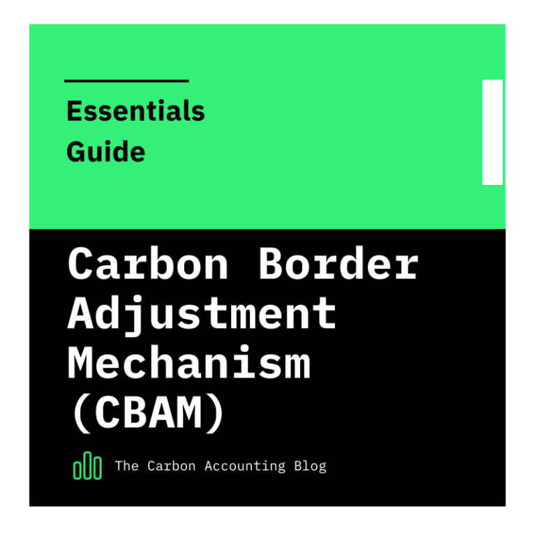 Essentials guide cover. Carbon Boarder Tax Mechanism.